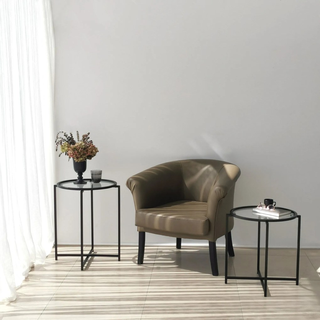 Mesa Lateral S412 – Preto – 50cm x 60cm x 50cm | 50cm x 50cm x 50cm