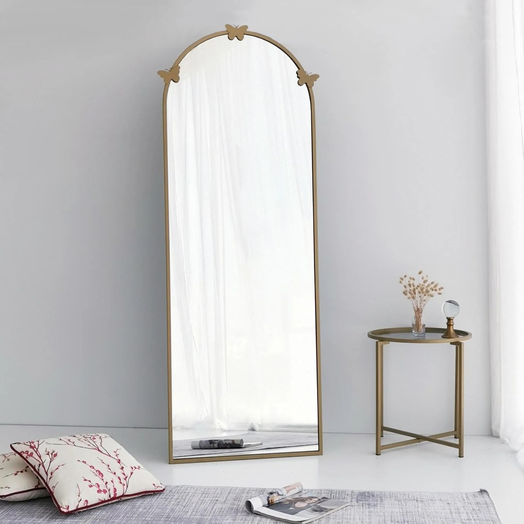 Espelho de Pé Portal – Dourado Mate – 65x180x1,5 cm
