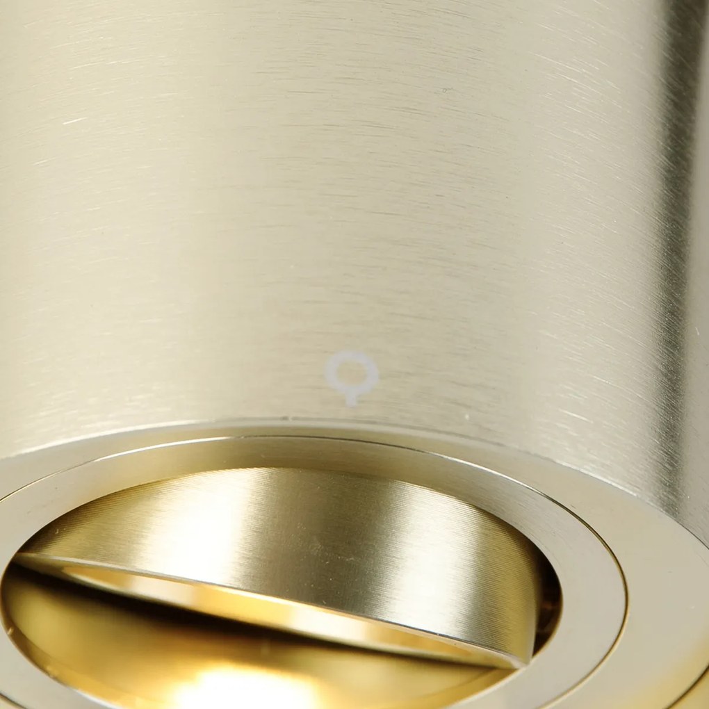 Projetores de calha modernos monofásicos dourados - Rondoo Up