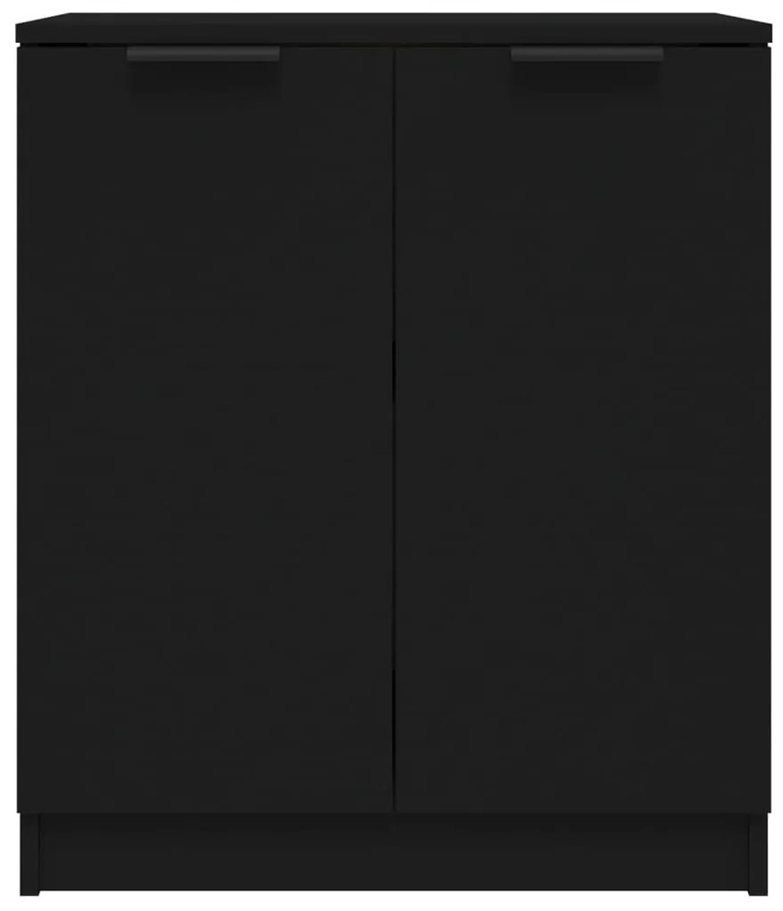 Aparadores 2 pcs 60x30x70 cm derivados de madeira preto