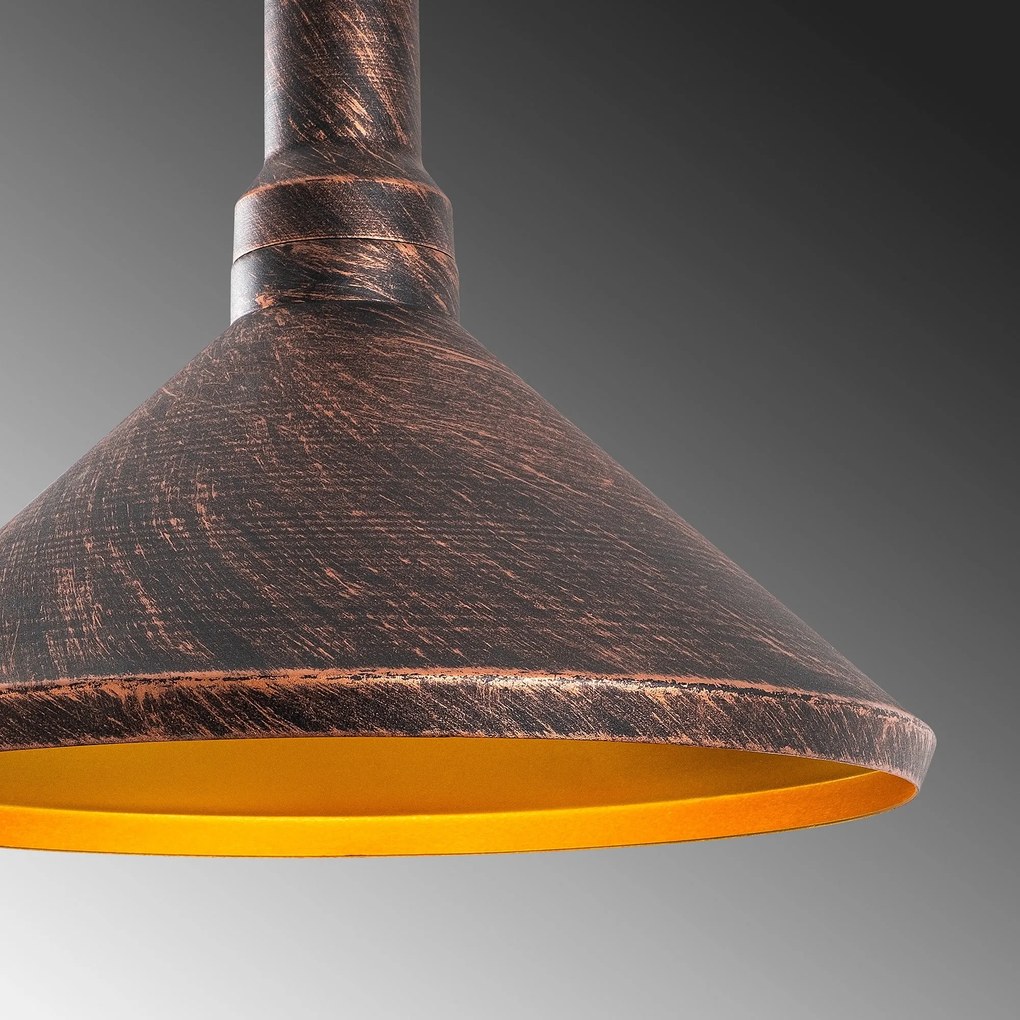 Candeeiro Chandelier Dodo – Cobre – 36 x 36 cm