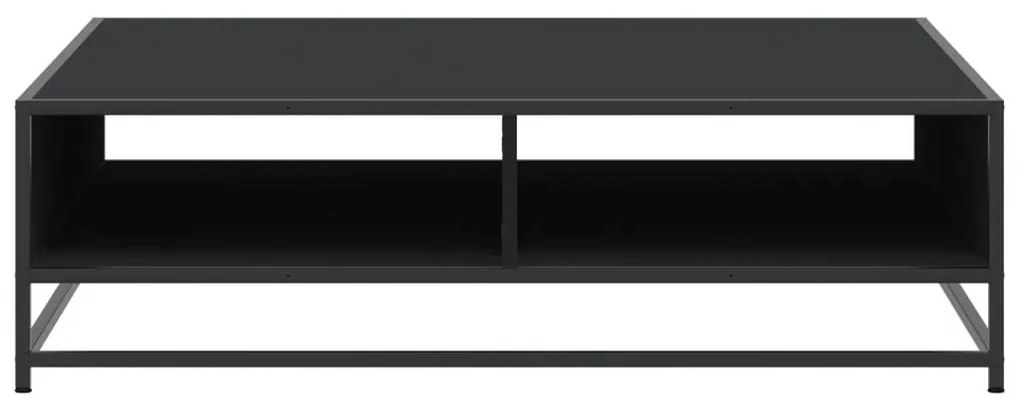 Mesa de centro 100x100x30 cm derivados de madeira/metal preto