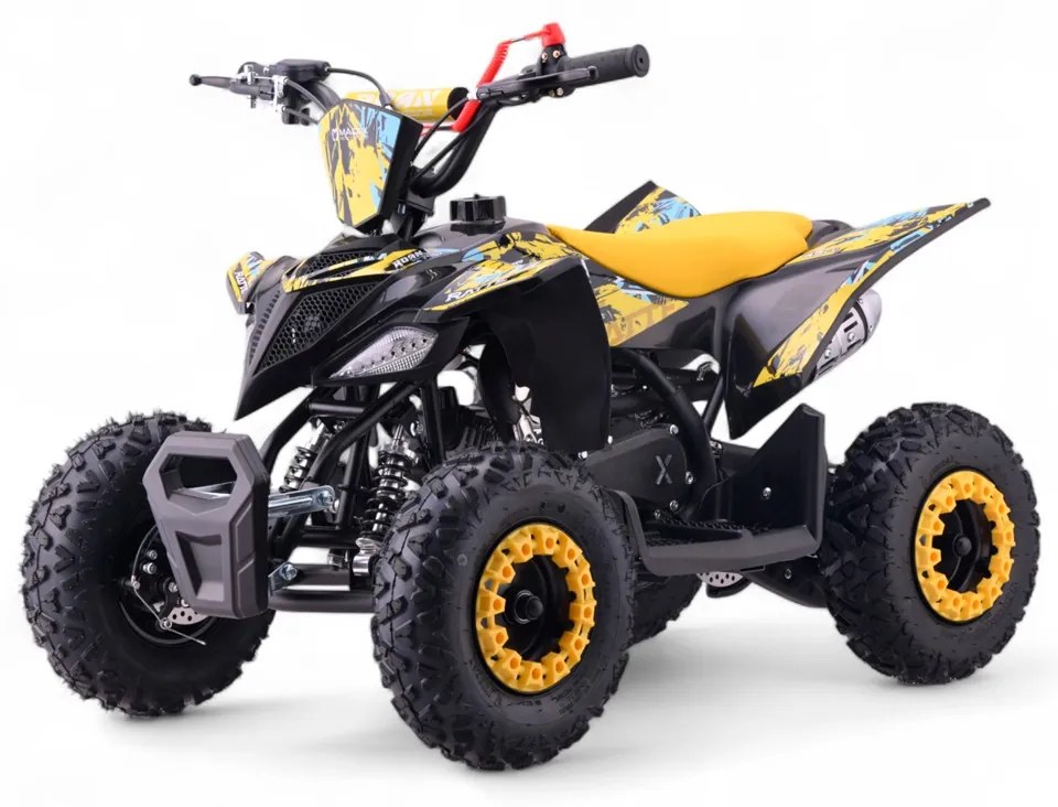 MINI MOTO 4 GASOLINA PARA CRIANÇAS 49cc Roan Ratte R6 4.5cv AMARELA