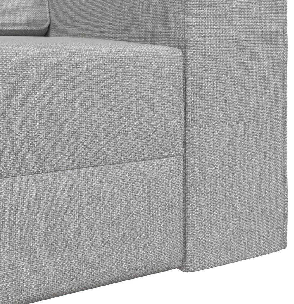 Sofá Cama 2-em-1 Cinza Nuvem 245x150x60.5 cm Tecido