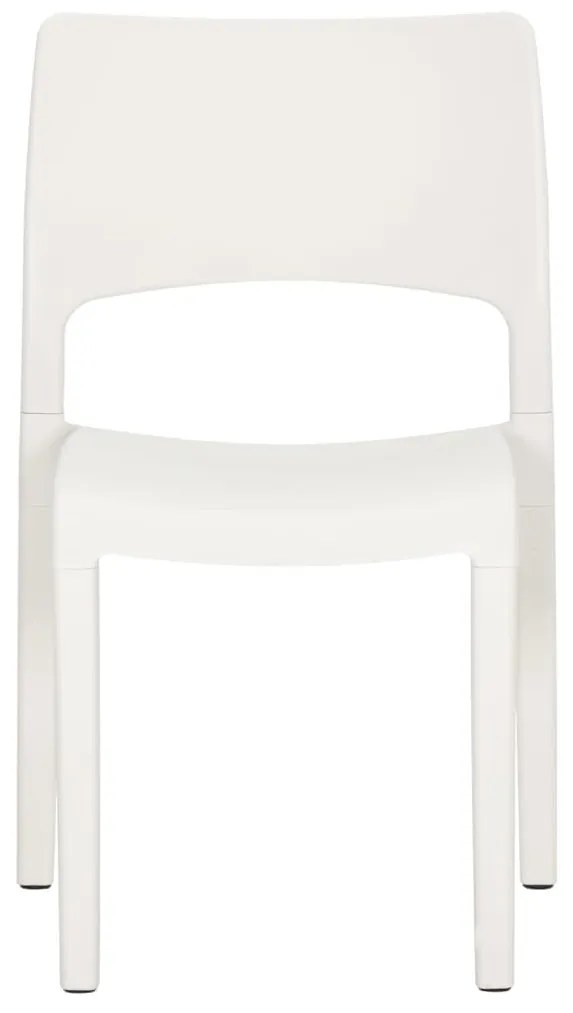 Cadeiras de jardim 2 pcs polipropileno branco