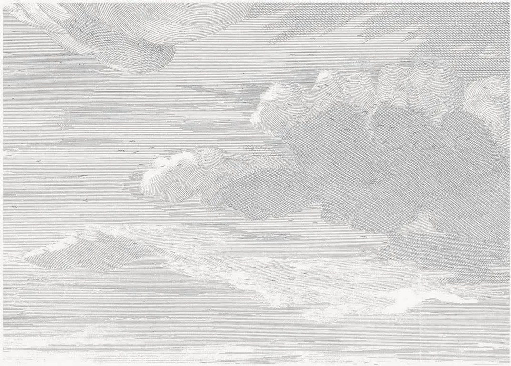 Papel de parede não tecido Engraved Clouds