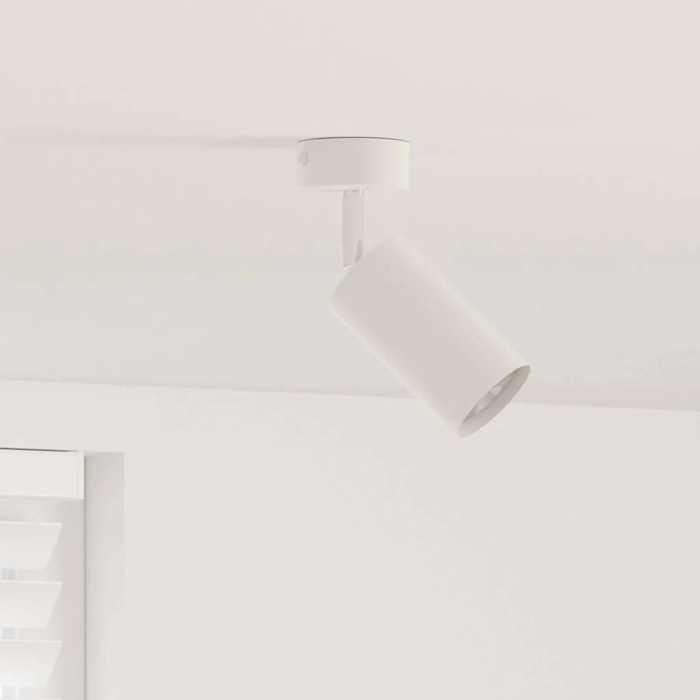 vidaXL Foco de teto com holofotes Branco 6 x 6 x 16 cm Metal