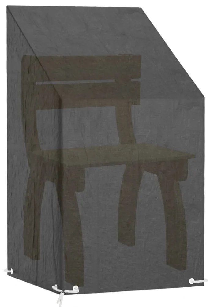 Capa p/ cadeira de jardim 8 ilhós 65x65x80/120 cm polietileno