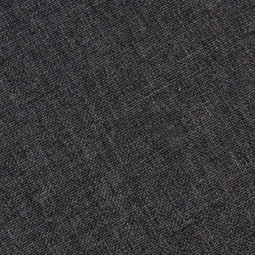 Cadeiras de jantar 2 pcs tecido cinzento