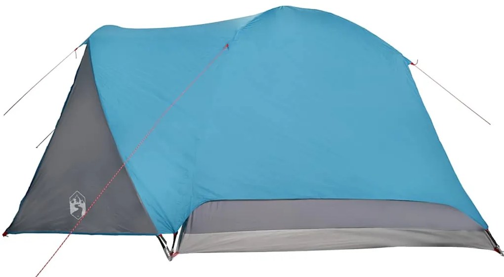 Tenda familiar c/ avançado para 6 pessoas impermeável azul