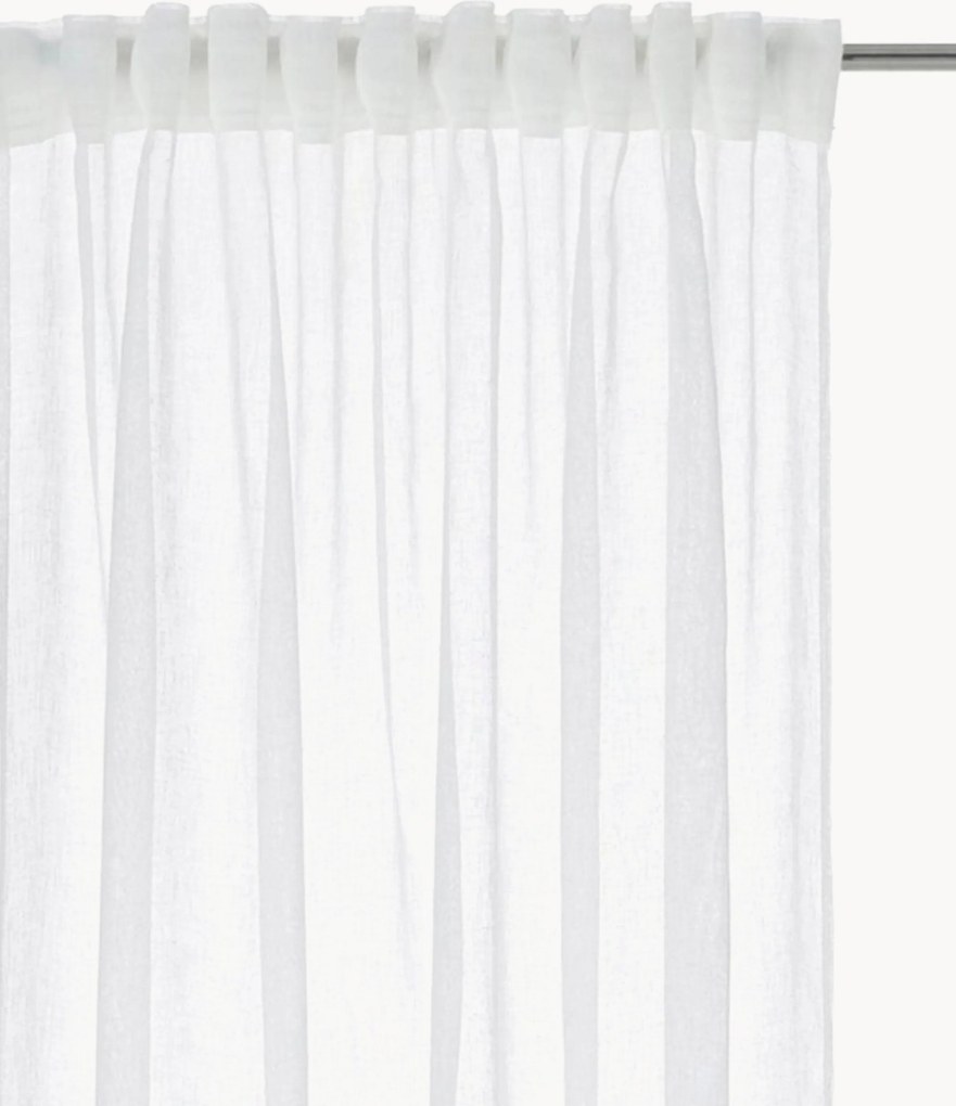 Cortinas semitransparentes multi-banda Mila, conjunto de 2, L 137 cm