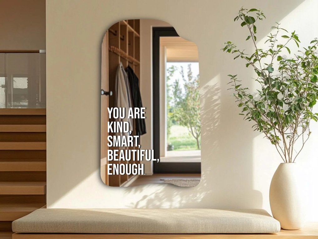 Autocolante para espelho S23 – You are kind, smart, beautiful, enough.