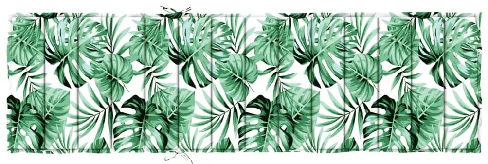 Almofadão p/ espreguiçadeira tecido oxford padrão folhas
