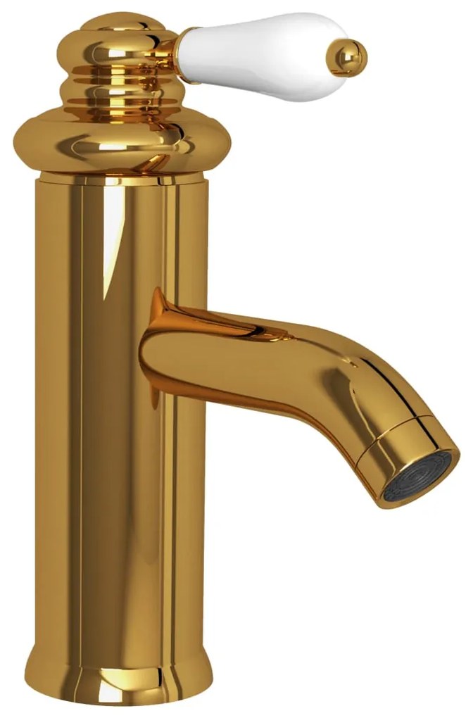 Torneira para lavatório de casa de banho 130x180 mm dourado