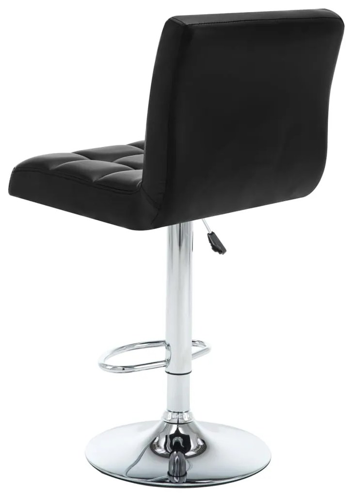 Bancos de bar 2 pcs couro artificial preto
