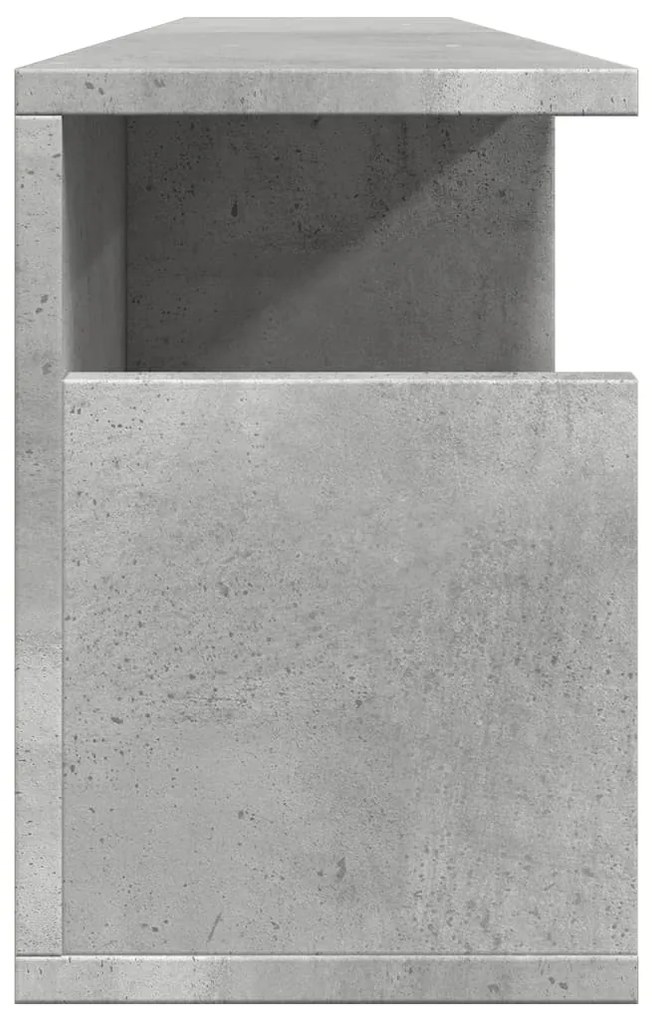 Armário de parede 100x20x30 cm deriv. madeira cinzento cimento