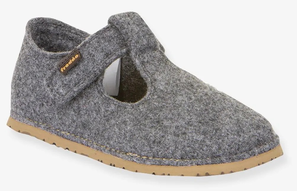 Pantufas barefoot para criança FLEXY WOOLY BAREFOOT Froddo cinza mesclado