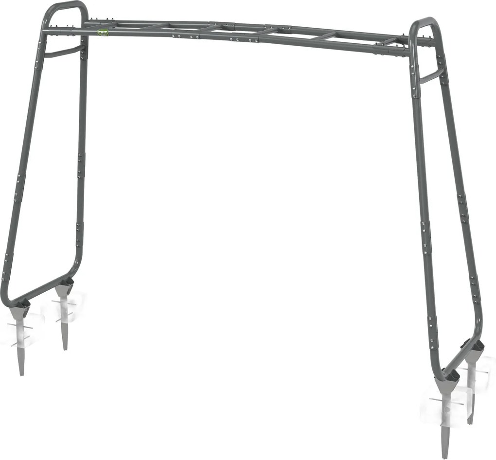 Parque exercicios infantil ao ar livre MB300 - Cinzento