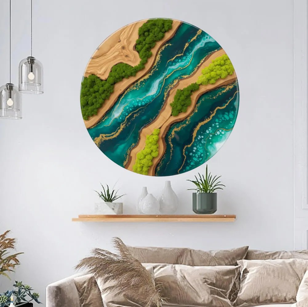 Autocolante musgo - Forest river