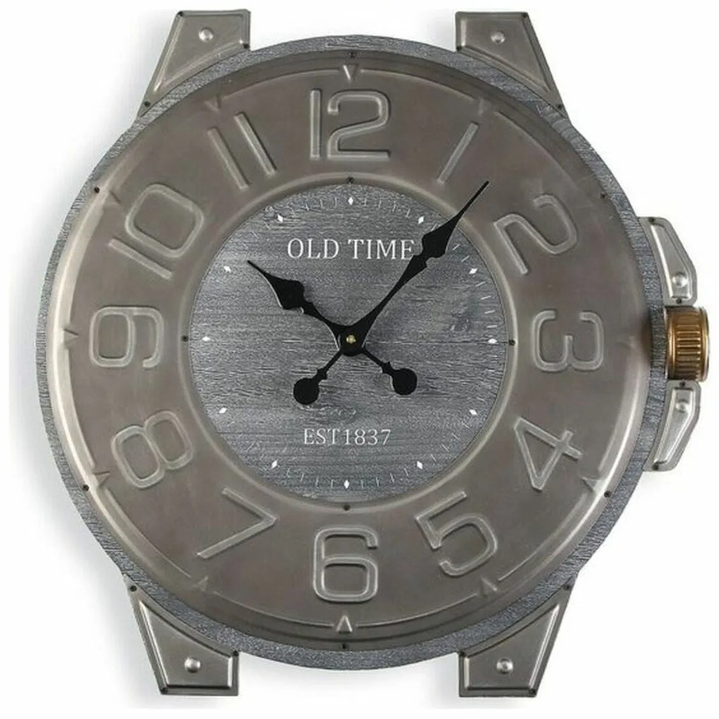 Relógio de Parede Versa Metal Madeira MDF (60 x 4,5 x 58 cm)