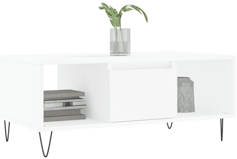 Mesa de centro 90x50x36,5 cm derivados de madeira branco