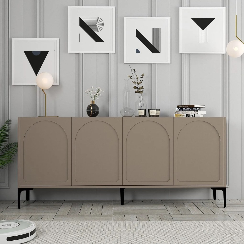 Console Lyon – Atlas Black – 180 cm x 79 cm x 35 cm
