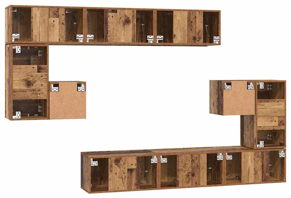 Conjunto de móvel de TV com prateleira Outros com armazenamento 10 pcs