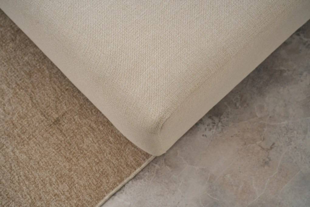 Sofá-Cama de Canto Mane – Creme – 246x85x160 cm