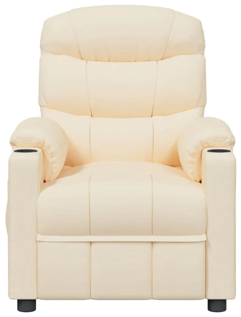 Poltrona de massagens tecido cor creme