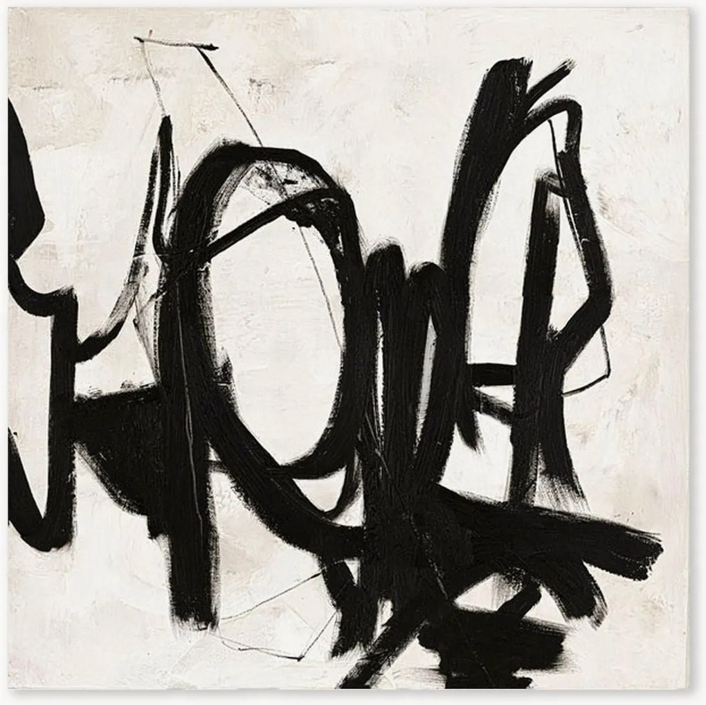 Quadro em tela pintado à mão Playblack