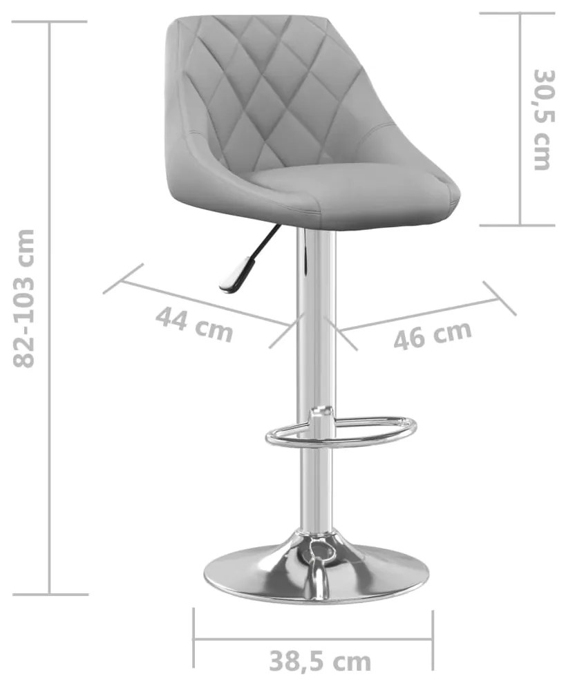 Bancos de bar 2 pcs veludo cinzento-claro