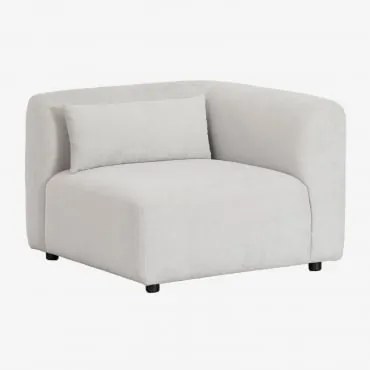 Módulo De Canto Para Sofá Modular Fogler Tecido Cinza Claro - Sklum