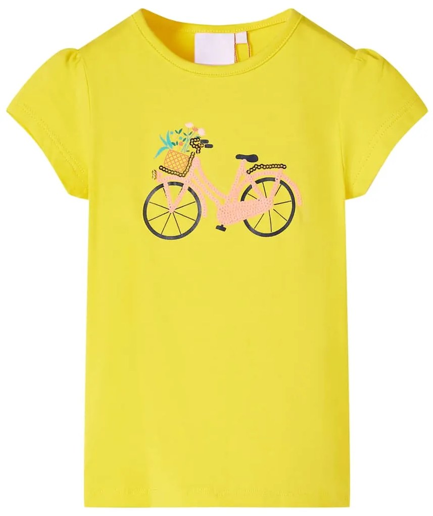 T-shirt de criança amarelo 104