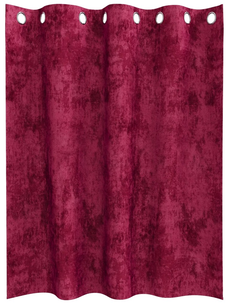 Cortinas de Veludo Bordô Poliéster 140 x 140 cm Cortina