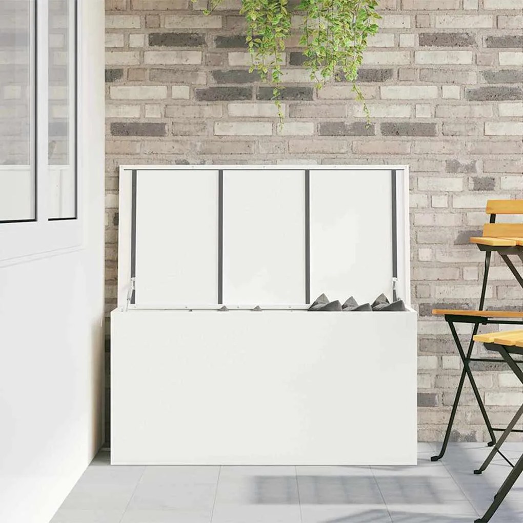 Caixa de Armazenamento Externa Branco 100 x 50.5 x 50 cm