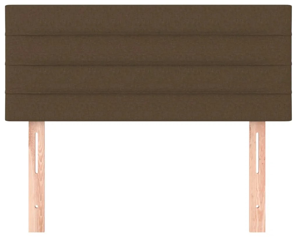 Cabeceira de cama tecido 100x5x78/88 cm castanho