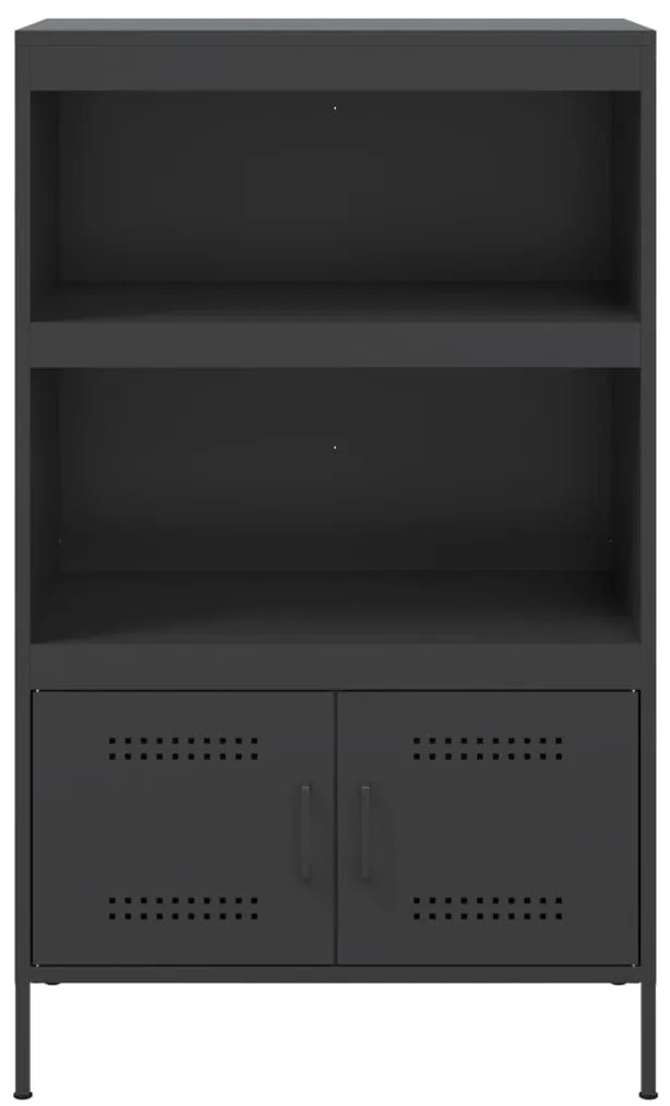 Aparador alto 68x39x113 cm aço preto