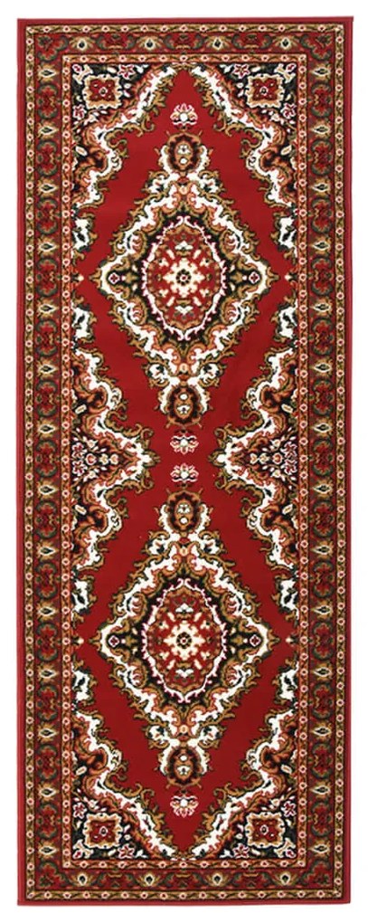 vidaXL Passadeira 60x200 cm polipropileno vermelho oriental