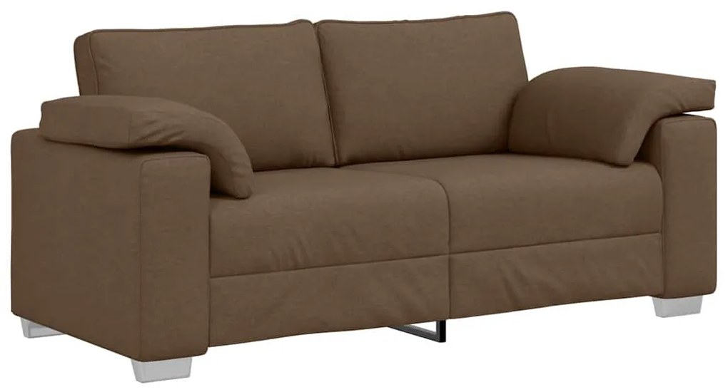 Sofá Loveseat Castanho de 140 cm em Tecido