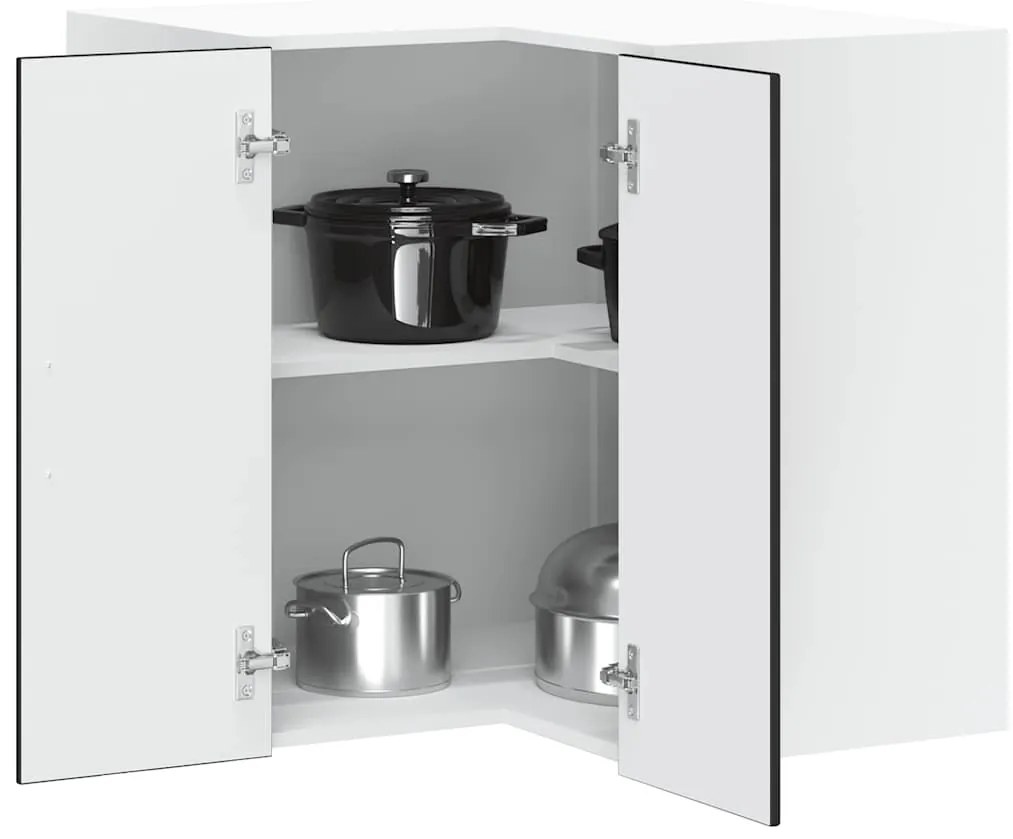 vidaXL Armário canto parede cozinha Porto derivados de madeira preto
