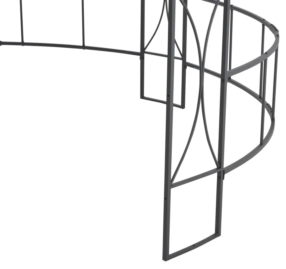 Gazebo redondo 300x290 cm antracite