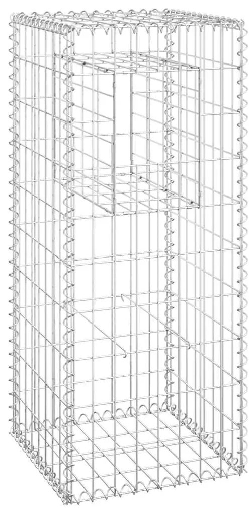 Postes/cestos gabião 2 pcs 40x40x100 cm ferro