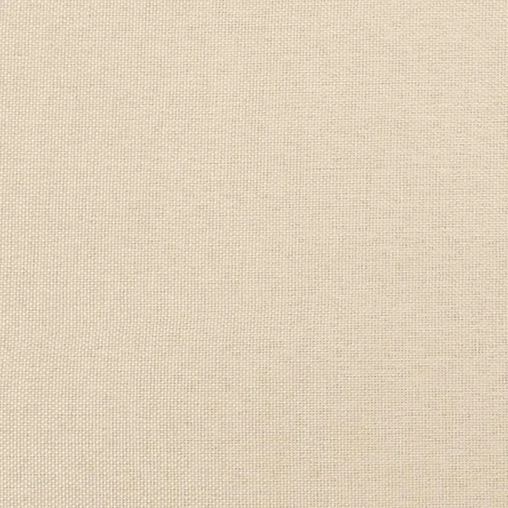 Estrutura de cama sem colchão 120x190 cm tecido creme