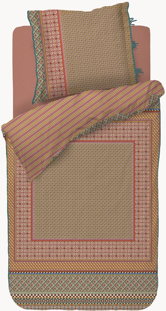 Conjunto de roupa de cama em percal de algodão Bogolan