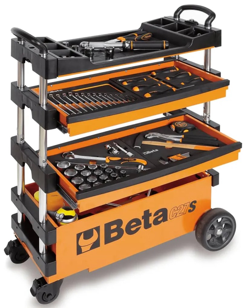 406994 Beta Tools Trólei ferram. desmontável C27S-O aço laranja 027000201