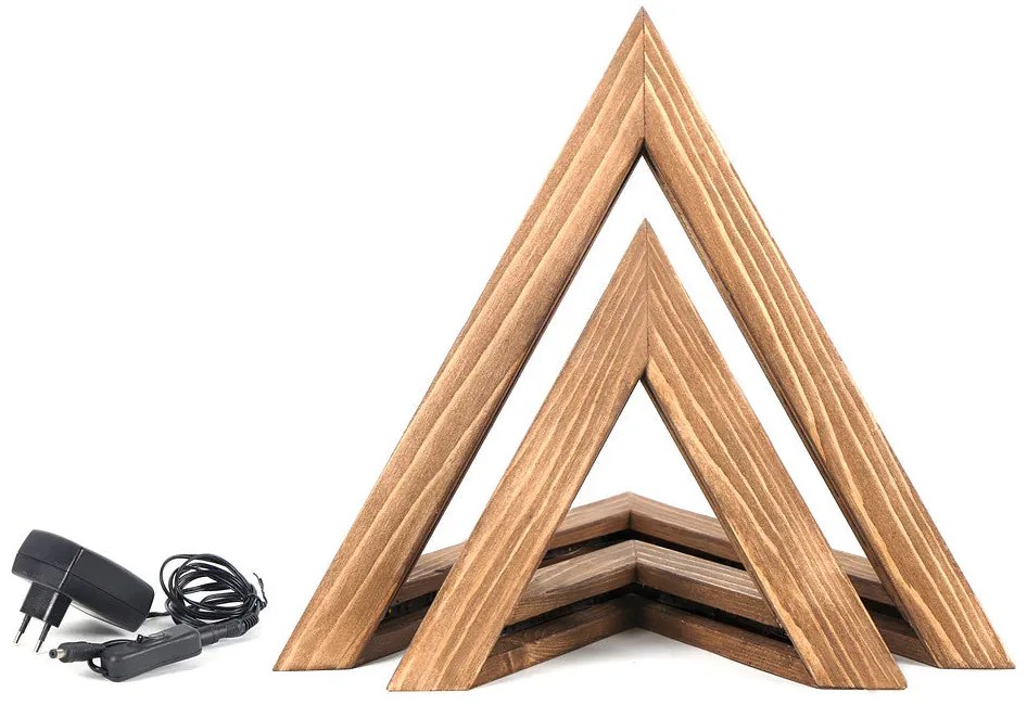 Conjunto de Candeeiros de Mesa KN03 – Castanho – 33 x 33 x 31 cm / 22