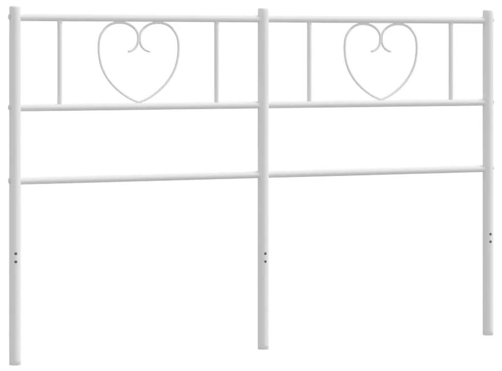 Cabeceira de cama 150 cm metal branco