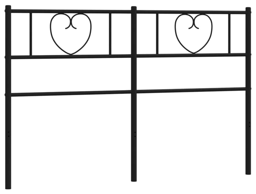 Cabeceira de cama 160 cm metal preto
