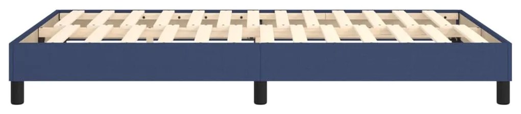Estrutura de cama sem colchão 120x200 cm tecido azul