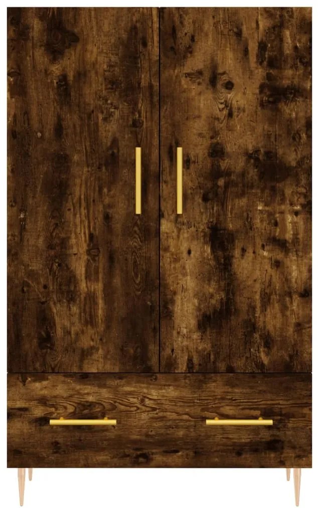 Armário alto derivados de madeira 69,5x31x115cm carvalho fumado